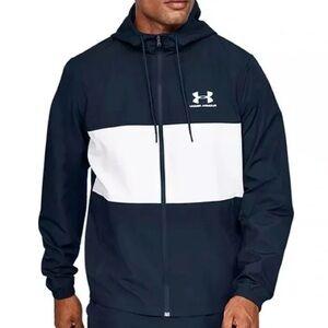 Under Armour Men's Navy and White Windbreaker